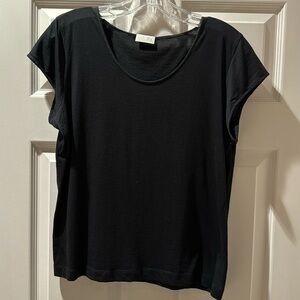 TSE BLACK CAP SLEEVE T-SHIRT size L